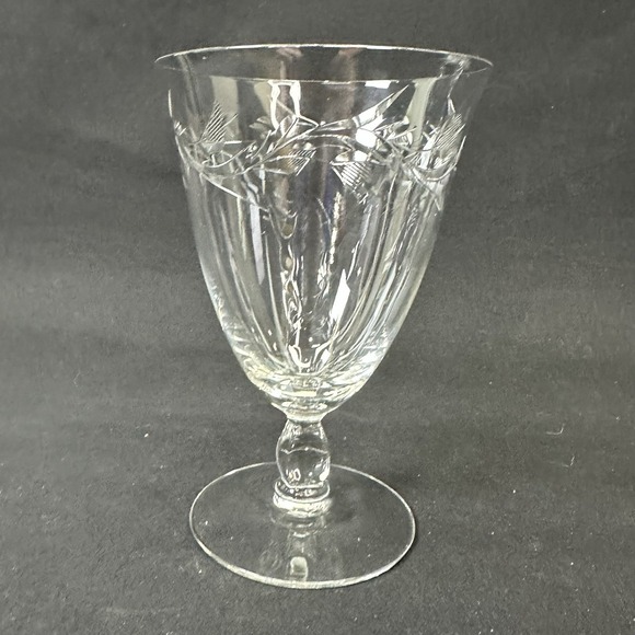 Cambridge 'Lynbrook' Iced Tea Goblet, Etched Crystal, Vintage 1950s, Set Of 3 - Picture 4 of 11